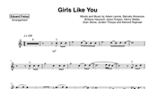 "Girls Like You" Sheet Music