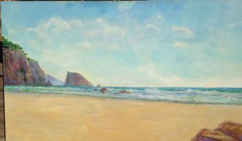 Treasure Island - Oil on Canvas 48x96 SOLD  $2,000
