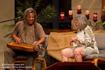 Bing Futch and Joellen at the Southern California Dulcimer Heritage Festival, 2015

