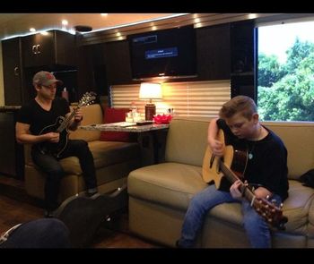 Rehearsing with Hunter Hayes for Carolina Country Music Festival

