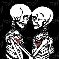 Skeletons In Love Poster