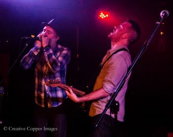 Jeremy performs alongside Dave Roberts of Washboard Union at his EP release show at the Biltmore Cabaret in Vancouver. (Creative Copper Images)
