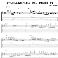 Smooth Altered Licks - Full Transcription
