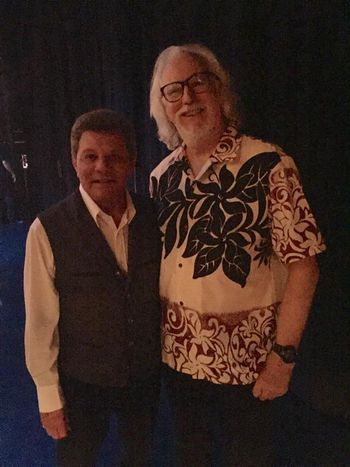 Bob with Frankie Avalon backstage
