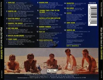 Best of The Surfaris CD - Back cover
