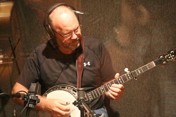Phil Easterbrook laying down the banjo tracks. 2015
