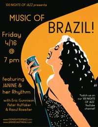 Music of Brazil! - livestream via 100 Nights of Jazz