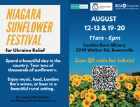 FÜNYBOHT |  Jazz Folk Duo at Niagara Sunflower Festival for Ukrainian Relief 2023