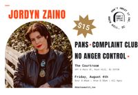 Jordyn Zaino / Pans / Complaint Club / No Anger Control