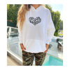 White Hoodie with The Love Dimension Logo