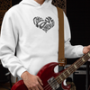 White Hoodie with The Love Dimension Logo
