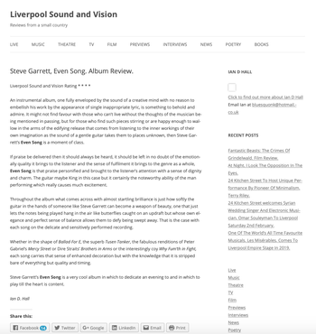 Liverpool Sound and Vision -  Even Song review
