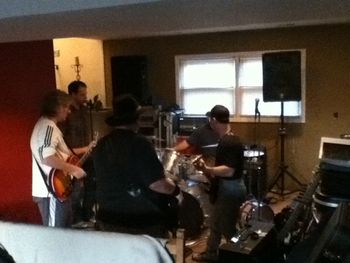 A Faster Than Light rehearsal at Keith's house...
