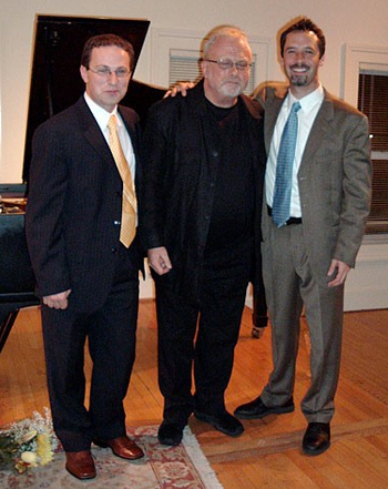 American Double: Constantine Finehouse and Philip Ficsor with William Bolcom in Ann Arbor, 2007.
