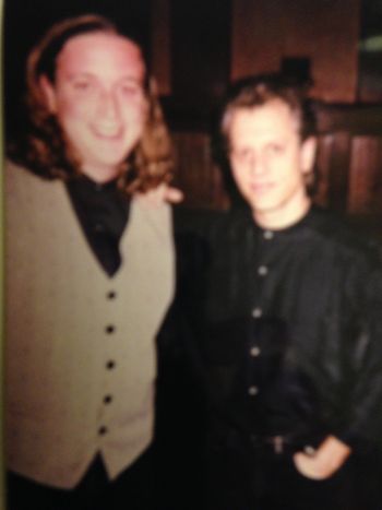 Blurry picture of me and Dave Weckl. 99
