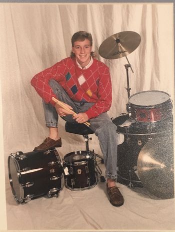 Senior picture with my knee in my armpit.  What idiot photographer thought this was a good look!  Not to mention the Cosby sweater I wish i still had just to I could burn it!
