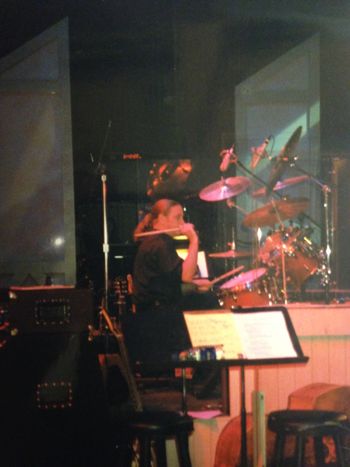 Slugging it out at the Opry at the Ryman Auditorium.  2000
