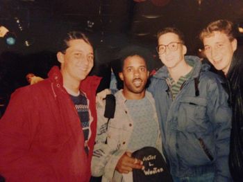 1992 at the Blue Note to hear Bela Fleck and the Flecktones with Victor Wooten. My good friends Matt Stutler and Matt Ascione.
