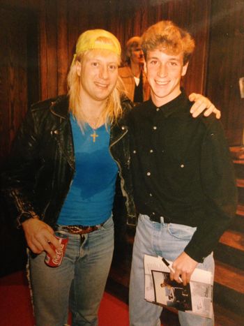 Me with Gregg Bissonette at the Day Of Percussion my freshman year at The Ohio State University. 1990

