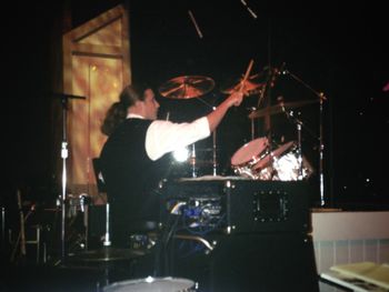 Playing the Grand Ol' Opry with Eddy Raven.  1999
