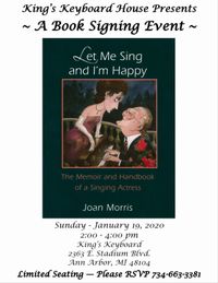 Book Signing - "Let Me Sing and I'm Happy"