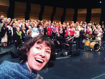 SoundCheckSelfie with The Island Soul Choir. Port Theatre, Nanaimo, BC.
