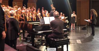 Side stage at The Port Theatre in Nanaimo, BC with The Island Soul Choir.
