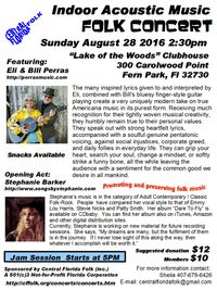 Central Florida Folk - Indoor Acoustic Music Folk Concert