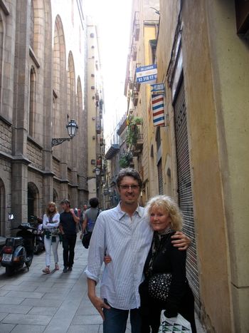 On tour in Barcelona with Petula Clark

