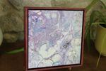 Purple Pastel - 8x8" Framed Acrylic Painting