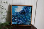 Underwater Clouds - 8x8" Framed Acrylic Painting