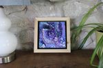 Space Dots - 6x6" Framed Acrylic Painting