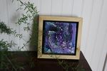 Space Dots - 6x6" Framed Acrylic Painting