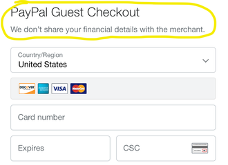 Paypal Guest Checkout Image