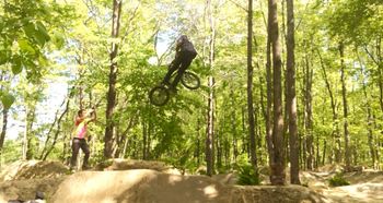 Mass trail...perfect jumps, perfect afternoon.
