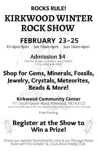 Rocks Rule! St. Louis Rock Hobby Club Winter Rock Show 2024