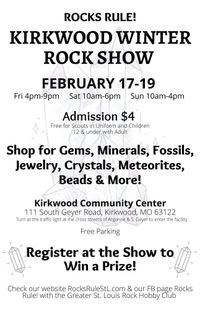 Rocks Rule! St. Louis Rock Hobby Club Show 2023 Kirkwood Community Center