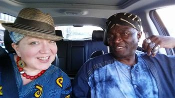 Siama & Dallas on the way to a show in 2015
