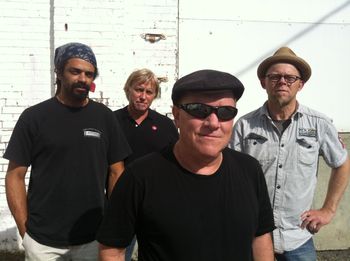 The Hoodoo Sons with the mighty Bill Dowey (foreground), Tom Knowles (back) and Brad Carter (left) 2012 Reunion tour
