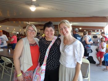 with Dawn (Bluegrass Blondies) and Bobette (Punches Family) Old Threshers Reunion 2014
