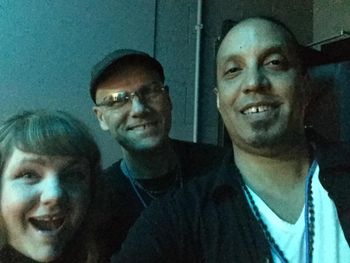Addi Twigg, Chizzy Chuck & Les Backstage at WYEP's 2016 Holiday Hootenanny
