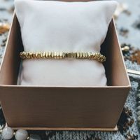 African Brass Beaded Bracelet