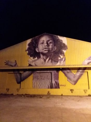 Breath taking mural while walking the Streets of New Orleans at night.
