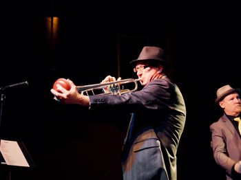 Ed Sherry on trumpet, Sam's Burger Joint Swing Night 1/15/18
