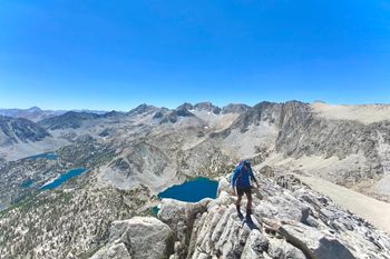 Summit of 12,835 Mt Star, High Sierra.
