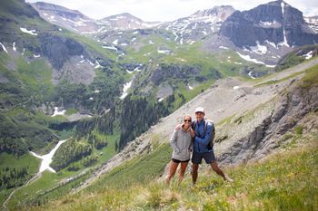 Hiking up high in Telluride, Colorado

