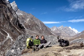 Trekking for days on end, in The Thame Valley, Nepal
