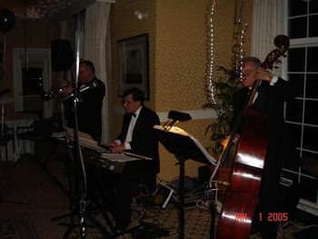Jeff Stout Trumpet, Carl Reppucci Piano, and Ralph Pepe Bass.

