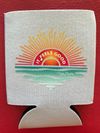 "IT FEELS GOOD" Collapsible Koozie - White
