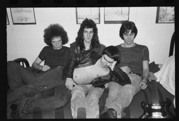 Band hangin' out Saucer House 1977
